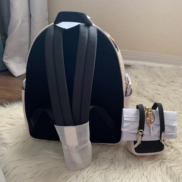 Coach Court Backpack and Mini Keychain Set Flower Print - Picture 9 of 15